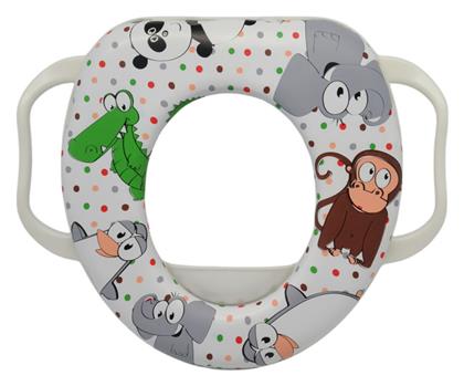 Παιδικό Κάθισμα Τουαλέτας Ζωάκια με Εύκαμπτη Επιφάνεια Πολύχρωμο Ankor