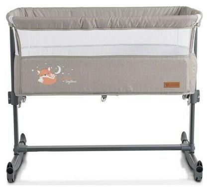 Λίκνο Always Together με Στρώμα, Πλαϊνό Άνοιγμα και Ρόδες Cangaroo