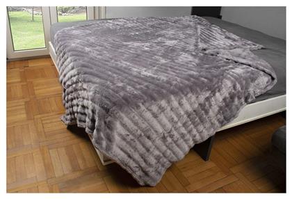 Κουβέρτα Fleece Grey 160x220εκ. Dimcol