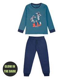 Παιδική Πιτζάμα Χειμωνιάτικη Ίντιγκο Space Cup Energiers