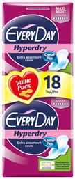 Hyperdry Maxi Night Σερβιέτες με Φτερά Νυκτός για Αυξημένη Ροή 7 Σταγόνες Every Day