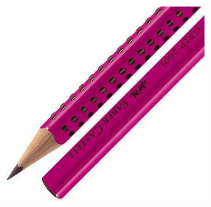 Faber-Castell Grip 2001 Μολύβι 2B Κόκκινο - Faber Castell