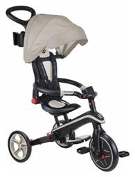 Παιδικό Τρίκυκλο Ποδήλατο Explorer Trike 4 In 1 Πτυσσόμενο, Μετατρεπόμενο με Χειρολαβή Γονέα & Σκίαστρο για 10+ Μηνών Taupe Globber