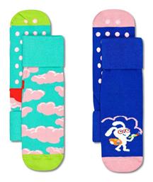 Παιδικές Κάλτσες Μακριές Kids Πολύχρωμες 2 Ζευγάρια Happy Socks