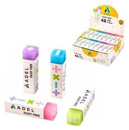 Σετ Γόμες για Μολύβι Dust Free (Διάφορα Χρώματα) 48τμχ Next