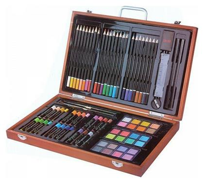 Σετ Ζωγραφικής σε Ξύλινο Κουτί 82τμχ Υ26x43x5εκ. Next