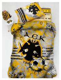 Σετ Μονά Aek8 Λευκό 170x260cm Palamaiki