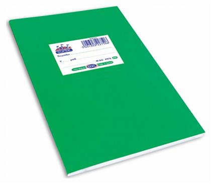Τετράδιο Ριγέ Β5 50 Φύλλων Super Διεθνές Color Πράσινο Skag