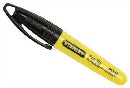 Fine Tip Ανεξίτηλος Μαρκαδόρος Μαύρο Stanley