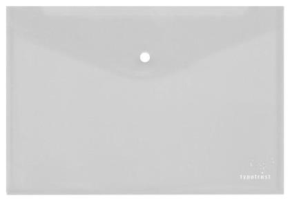 Φάκελος Διαφανής με Κουμπί για Χαρτί A4 Λευκό Typotrust