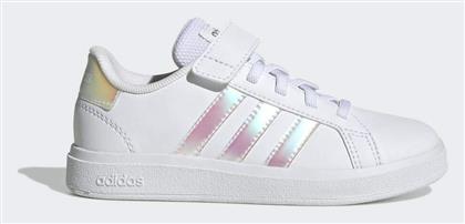 Grand Court Παιδικά Sneakers με Σκρατς Cloud White / Iridescent Adidas από το Pitsiriki