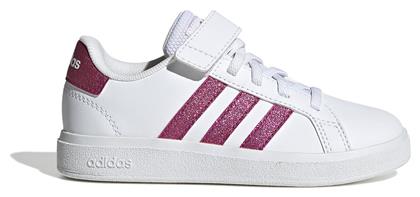 Grand Court Παιδικά Sneakers με Σκρατς Cloud White / Team Real Magenta Adidas