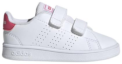 Adidas Παιδικά Sneakers Advantage I με Σκρατς Cloud White / Real Pink από το Dpam