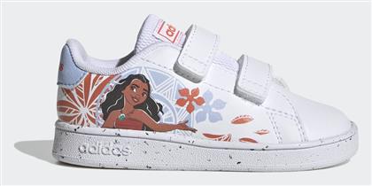 Adidas Παιδικά Sneakers Disney Advantage Moana Hook-and-Loop με Σκρατς Λευκά από το Zakcret Sports