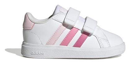 Παιδικά Sneakers Grand Court 2.0 με Σκρατς White / Pink Adidas