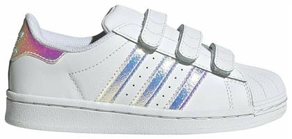 Παιδικά Sneakers Superstar CF με Σκρατς Cloud White Adidas από το Outletcenter