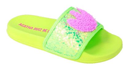 Παιδικές Σαγιονάρες Slides Πράσινες Agatha Ruiz De La Prada από το SerafinoShoes