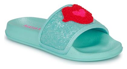 Παιδικές Σαγιονάρες Slides Τιρκουάζ Agatha Ruiz De La Prada από το SerafinoShoes