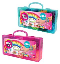 Λαστιχάκια Plexi Flexi Θήκη Με 2400 Λαστιχάκια & 15 Αξεσουάρ για Παιδιά 5+ Ετών Assortment (Διάφορα Σχέδια) 1τμχ AS