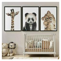 Baby Animals, σε Καμβά, Gallery Wall, 3 Τεμάχια - Houseart από το HouseArt