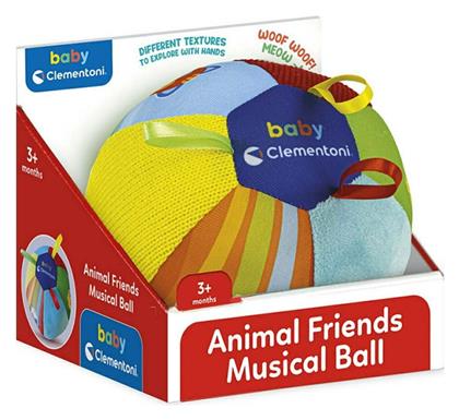 Animal Friends Music Ball από Ύφασμα για 3+ Μηνών Baby Clementoni