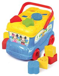 Baby Clementoni Baby Λεωφορειάκι με Σχήματα Mickey για 9+ Μηνών από το Moustakas Toys