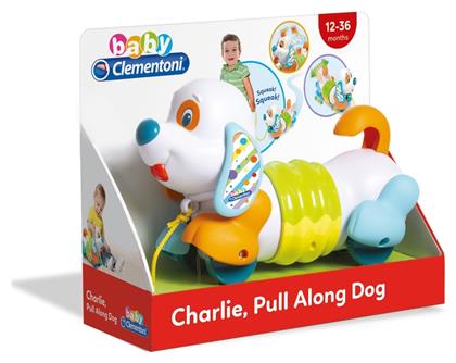 Charlie Pull Along Dog με Ήχους για 12+ Μηνών Baby Clementoni