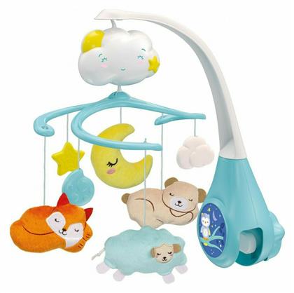 Baby Clementoni Μόμπιλε Κούνιας με Μουσική, Περιστροφή και Προτζέκτορα Sweet Cloud για Νεογέννητα από το Moustakas Toys