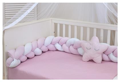 Πάντα Πλεξούδα Design 120 White/Pink 18x200cm Baby Oliver