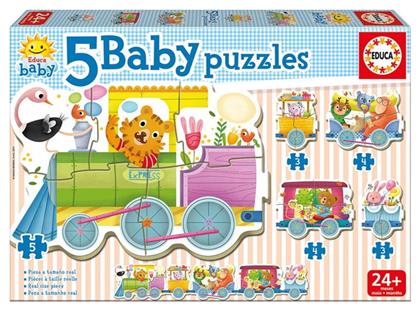 Baby Puzzles Animals Train 2*3 & 2*4pcs (17142) Educa