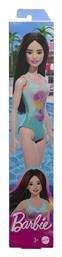 Beach & Swimsuit Κούκλα Black Hair, Wearing Tropical Blue Barbie από το Filinda