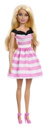 Κούκλα Blonde with Pink Striped Dress για 3+ Ετών Barbie από το BlablaToys