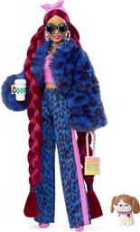 Barbie Κούκλα Extra Blue Leopard Track Suit για 3+ Ετών