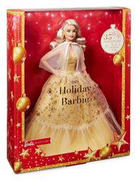 Συλλεκτική 2023 Holiday Golden Gown and Blond Hair για 6+ Ετών Barbie