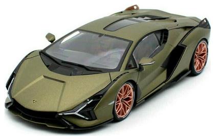 Αυτοκινητάκι Lamborghini Sian FKP 37 - Πράσινο για 3+ Ετών (Διάφορα Σχέδια) 1τμχ Bburago