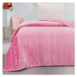 Κουβέρτα Fleece 160x220cm Φωσφορίζουσα Ροζ Beauty Home