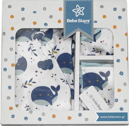Bebe Stars Σετ Ρούχων Νεογέννητου ''Whale'' για Αγόρι για 6-9 μηνών 5τμχ από το Polihome