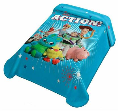 Κουβέρτα Ισπανίας Βελουτέ Toy Story 160x220cm Μπλε Belpla