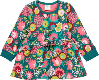 Boboli Παιδικό Φόρεμα Floral Μακρυμάνικο Πράσινο από το Notos