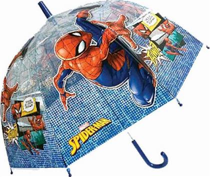 Chanos Παιδική Ομπρέλα Μπαστούνι Spiderman Μπλε με Διάμετρο 90εκ.