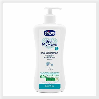 Baby Moments Bath Shampoo 500ml με Αντλία Chicco