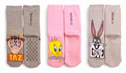 Παιδικές Κάλτσες Αντιολισθητικές Πολύχρωμες 3 Ζευγάρια Cimpa