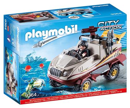 City Action: Αμφίβιο Όχημα Ομάδας Ειδικών Αποστολών - Playmobil από το Moustakas Toys