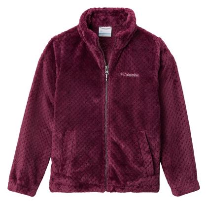 Αθλητική Παιδική Ζακέτα Fleece με Κουκούλα Μωβ Columbia