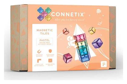 Μαγνητικό Παιχνίδι Κατασκευών Pastel Square για Παιδιά 3+ Ετών Connetix