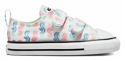 Παιδικά Sneakers Chuck Taylor 2V με Σκρατς Λευκά Converse από το Cosmossport