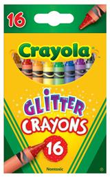 Crayola Glitter Σετ Κηρομπογιές 16τμχ