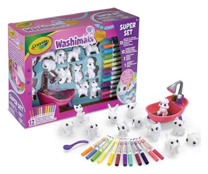 Ζωγραφική Washimals Σούπερ Σετ για Παιδιά 3+ Ετών Crayola