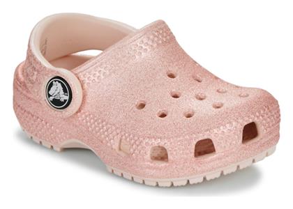 Παιδικά Παπουτσάκια Θαλάσσης Classic Glitter Clog T Ροζ Crocs από το Zakcret Sports