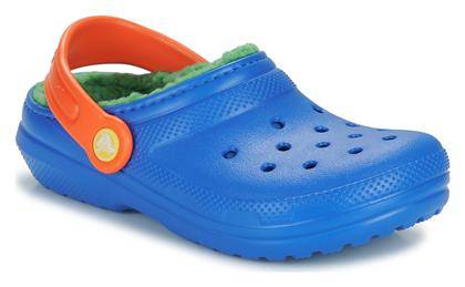 Παιδικές Παντόφλες Μπλε Classic Lined Clog Crocs από το Spartoo